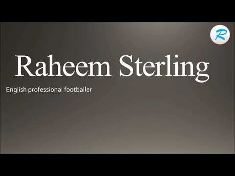 How to pronounce Raheem Sterling
