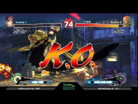 Battle For Seattle SSF4 Singles Grand Finals - xRolento (W) vs Afrocole (L)