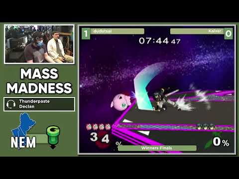 Mass Madness 39 SSBM - dudutsai (Jigglypuff) vs. Kalvar (Marth) - Melee WF
