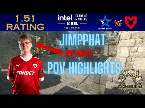 ⫷CS2 POV HIGHLIGHTS⫸ Jimpphat | IEM Dallas 2024 | Complexity vs MOUZ | map2 Ancient | TrixifyHD
