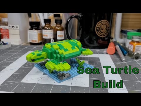 Dry Tortugas National Park Sea Turtle Nanoblock build