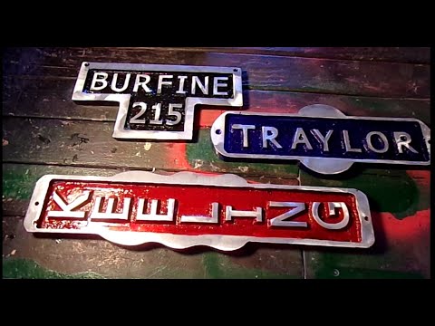 Sand Casting Aluminum Name Plates Part 1/2