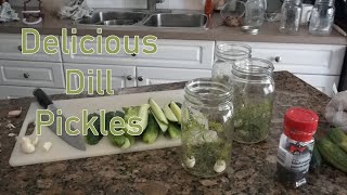 Dill Pickles - Water Bath Canning