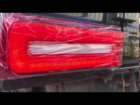 Mercedes G сlass W463 1990-2018 гг. Задние фонари в стиле W464 Video 2