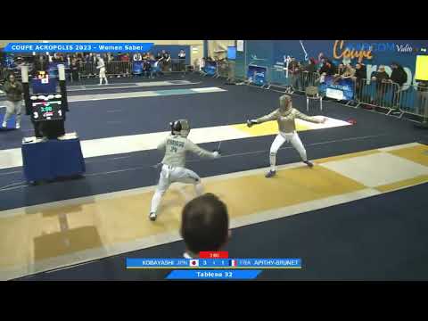 Coupe Acropolis 2023 SWS - L32 - Kobayashi Kanae JPN v Manon Apithy-Brunet FRA