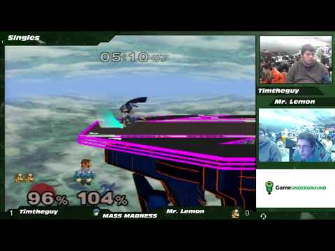 Mass Madness 24 SSBM - TimTheGuy (Marth) vs. Mr. Lemon (Dr. Mario) - Melee Pools