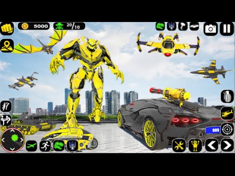 Jet Robot Car Transformation Simulator- IOS Gameplay