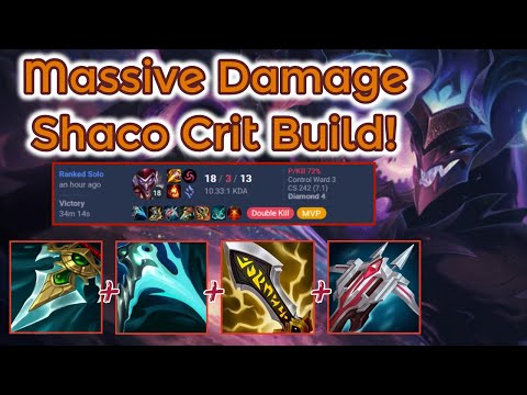 417 AD Oneshot Crit Shaco - S13 Ranked [League of Legends] Full Gameplay - Infernal Shaco