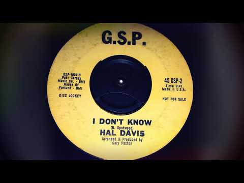 TEEN Hal Davis - I Don't Know (1962)