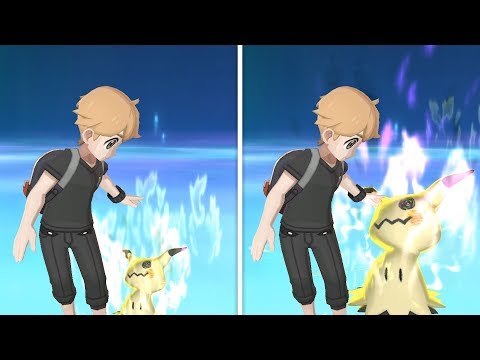 Normal vs. Totem Sized Mimikyu Z-Move: Side by Side Comparison - Pokémon Ultra Sun/Moon