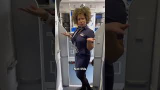 How to open a bathroom on a flight #bathroom #aircraft #flight #cabincrew #opening