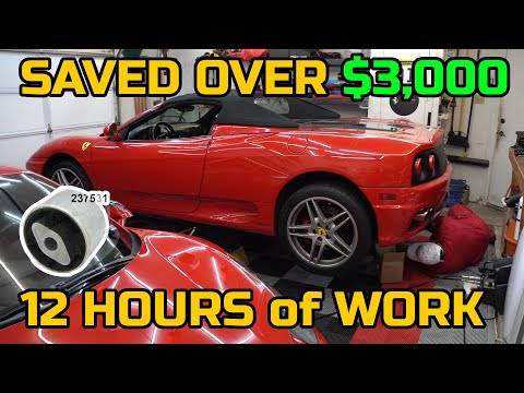 DIY Replacing the Transmission Mount on a Ferrari 360 is a PAIN in the BUTT