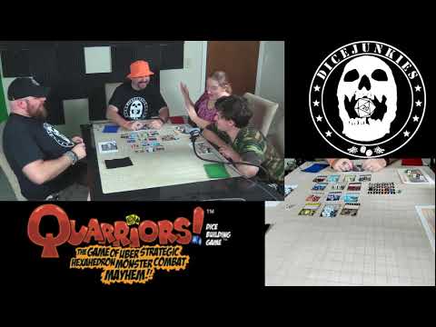 Review of WizKids Quarriors! Dice Building Game