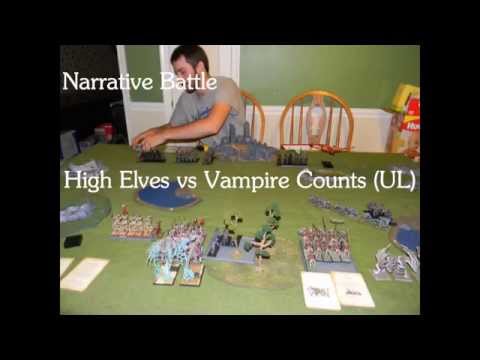 129 High Elves vs Vampire Counts  8th Edition Warhammer Fantasy Battle Report