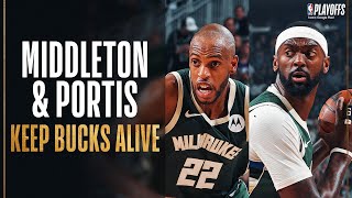 Khris Middleton - Bobby Portis - Indiana Pacers - Milwaukee Bucks