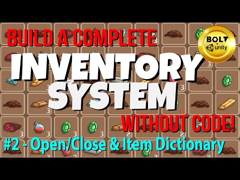My Complete Inventory System (Without Code!) # 2 - Open & closed inventory & An Item Dictionary