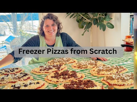 Freezer Pizza's From Scratch