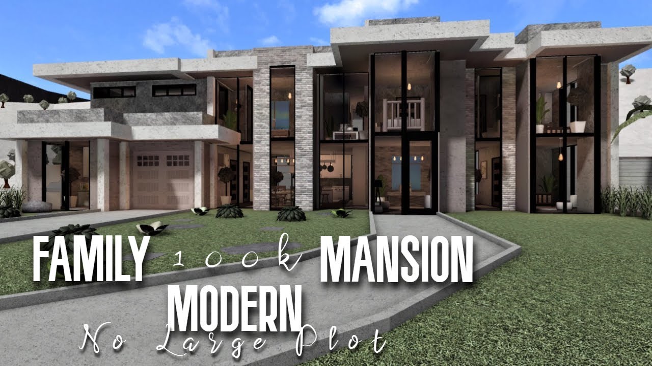 Modern Family Mansion 100k Roblox Bloxburg No Large