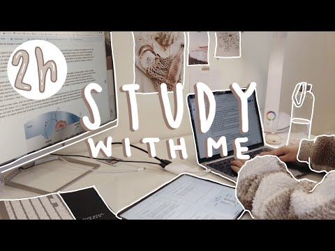 2h ✨STUDY WITH ME✨ with aesthetic lofi music
