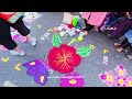 The Art Of Dots Colors Intricate Kolam Rangoli Designs At Mylapore Festival Chennai