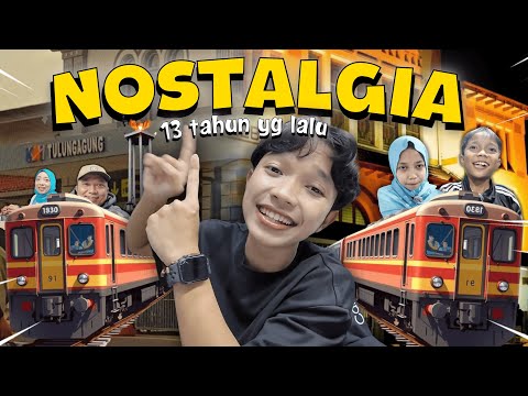 NOSTALGIA 13 TAHUN LALU🥺10 JAM NAIK KERETA API SEKELUARGA 🚂🥳