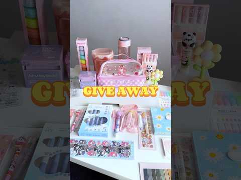 Stationery Giveaway 😍❤️✨Checkoutthe detailed video for details 🌸🌷✨#giveaway