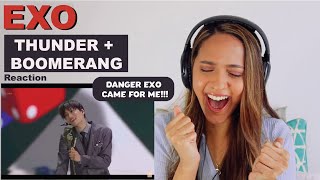 EXO - Thunder and Boomerang  - LIVE | REACTION!!