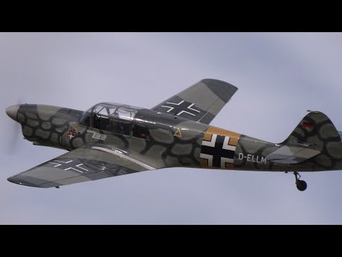 Legendary Messerschmitt Bf 108 Taifun: Epic Engine Start, Takeoff & Airshow at Ellwangen EDPY