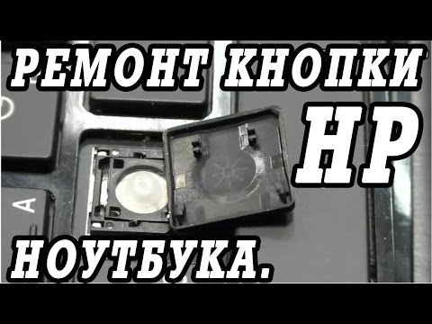 Как отремонтировать и вставить кнопки клавиатуры ноутбука HP.