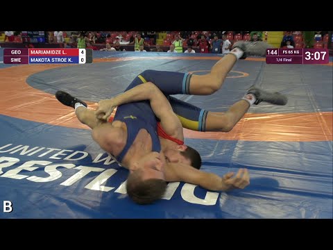1/4 FS - 65 kg: L. MARIAMIDZE (GEO) v. K. MAKOTA STROE (SWE)