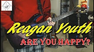 Reagan Youth - Are You Happy? - Punk Guitar Cover (guitar tab in description!)