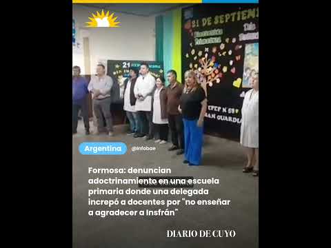 Formosa: denuncian adoctrinamiento en una escuela primaria donde una delegada increpó a docentes