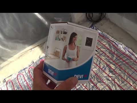 Профессиональный монтаж теплого пола нагревательным кабелем DEVI