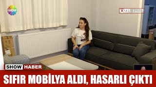 Sıfır mobilya aldı, hasarlı çıktı