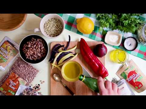 Rawfoodshop - Bön- och bovetetesallad med acerola-dressing