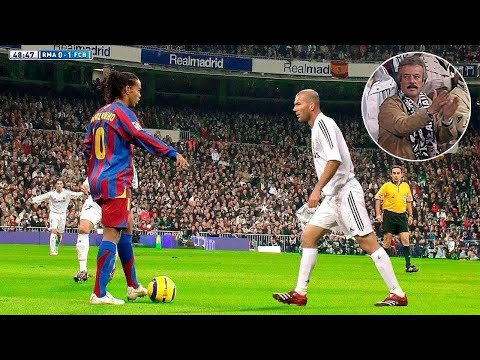 A atuação lendária de Ronaldinho que colocou o Bernabéu de pé
