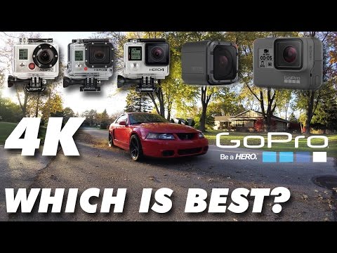 GoPro Hero5, Hero5 Session, Hero4, Hero3, Hero2 4K Comparison Test