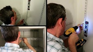 Hubby Installs New Pantry Shelf!! Closet Maid 2845 Pantry Organizer