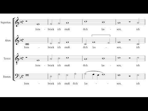 Isaac | Innsbruck, ich muss dich lassen [á 4; The Song Company]