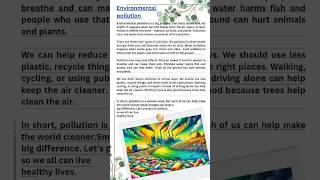 Essay on Environmental Pollution