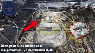 Demontaż rozdzielacza paliwa KE-Jetronic - Mercedes R107 560SL V8
