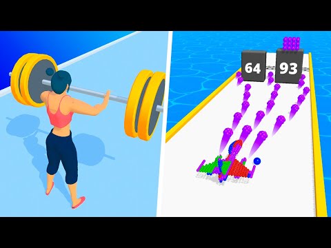 Weight Runner vs Magnet Balls Run - Gameplay Walkthrough Max Levels (Part 1)