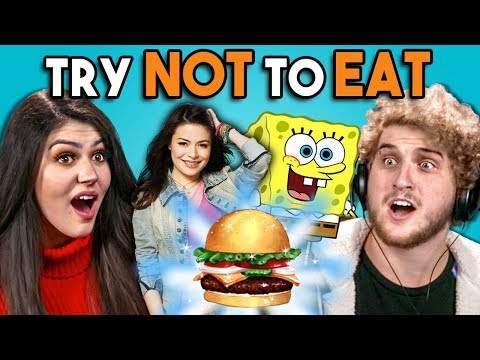 Try Not To Eat Challenge - Nickelodeon Food | People Vs. Food