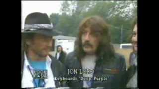 Jon Lord Interview + close-ups Brian with Meatloaf Knebworth 1985