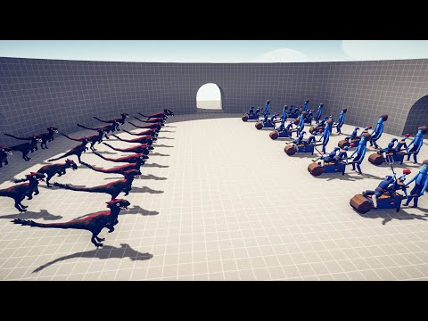 20X Raptor vs Every Unit - Totally Accurate Battle Simulator TABS