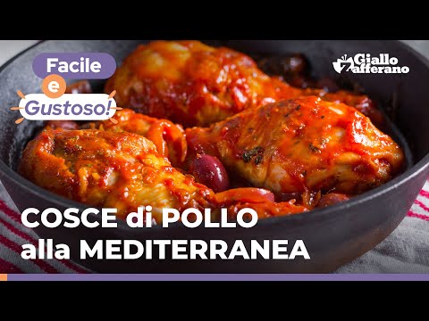 COSCE di POLLO alla MEDITERRANEA – Ricetta ricca, saporita e profumata! 😋🍗🥖
