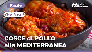 COSCE di POLLO alla MEDITERRANEA – Ricetta ricca, saporita e profumata! 😋🍗🥖