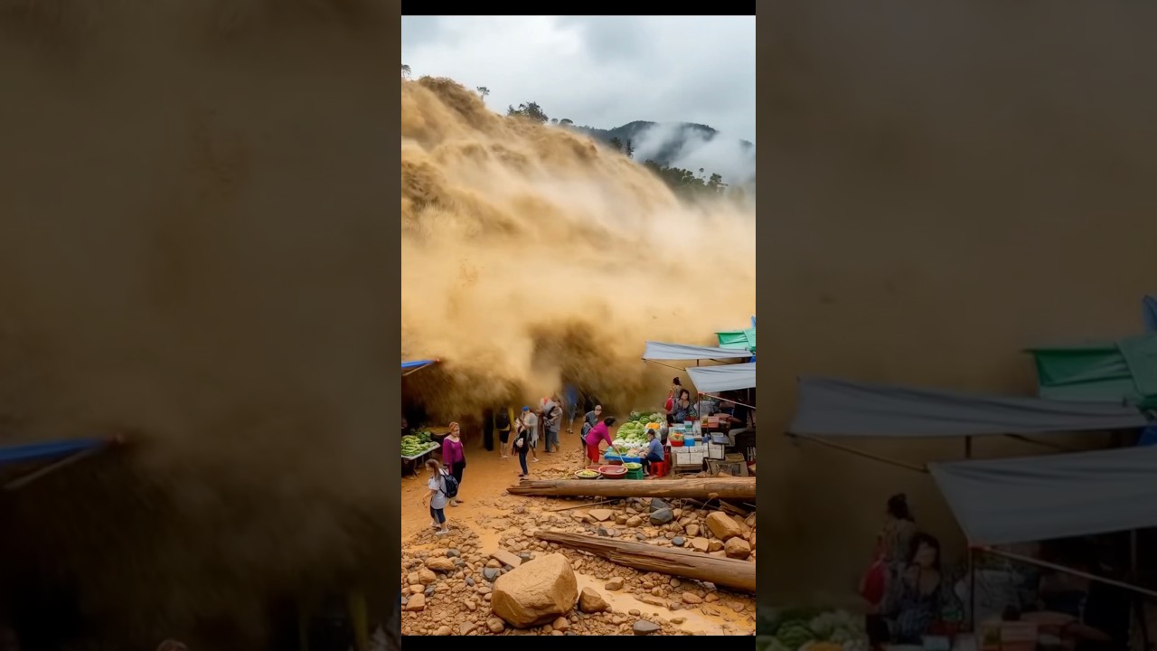 Flash Flood & Landslide Hit Asian Market 🚨