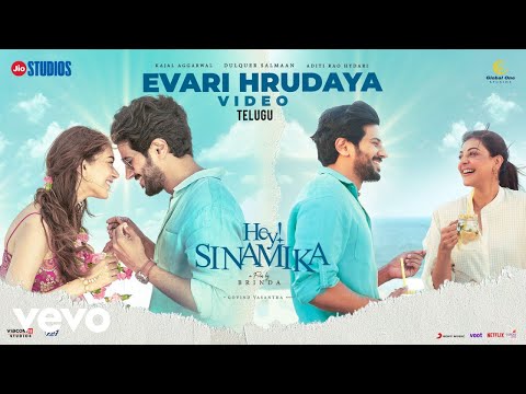 Hey Sinamika Telugu - Evari Hrudaya Video | Dulquer Salmaan | Govind Vasantha