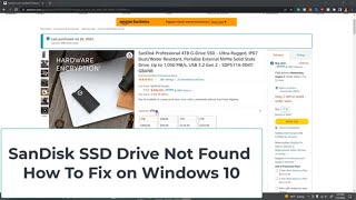 SanDisk USB Not Working Fix Windows 10